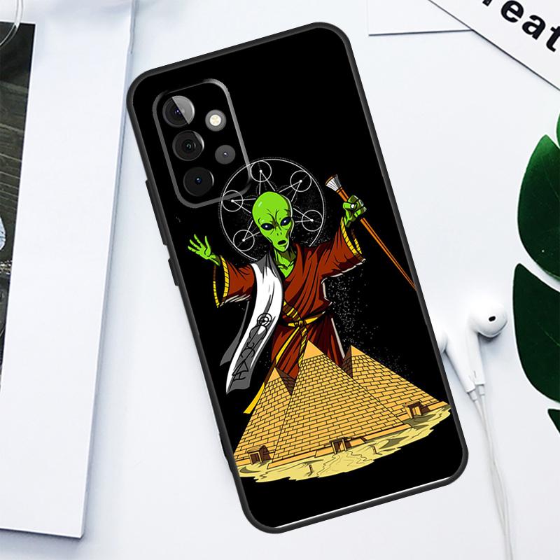 Space Alien Magic For Samsung Galaxy A13 A53 A33 A54 A34 A14 A55 A35 A15 A05 A06 A16 A22 A32 A52 Phone Case