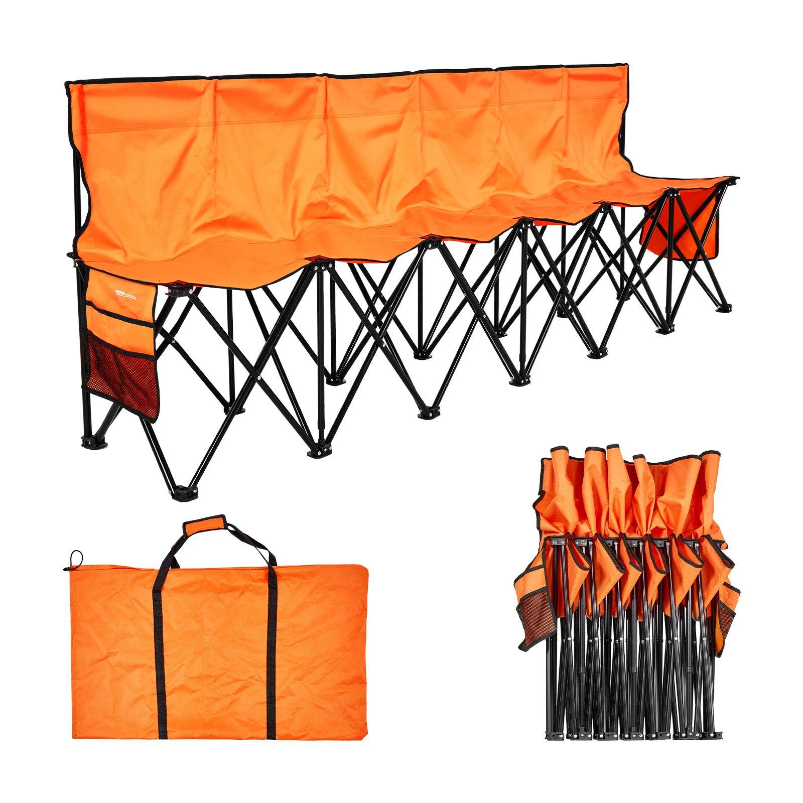 VEVOR Portable Folding Bench, 6 Seat