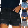 Lettvektsshorts for kvinner Uformelt moteshorts Sexy denimshorts