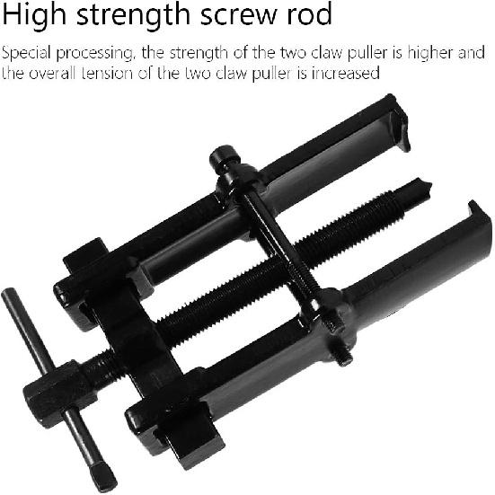 2 Jaw Bearing Gear Puller, Adjustable Two Jaw Bearing Puller Tool Carbon Steel Pump Pulley Remover Straight Type (Size : 4" 4080mm/16"31") Auto
