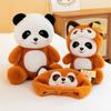 Panda Transformation Raccoon Panda Doll Giant Panda Plush Toy Zoo Doll Children's Pillow Doll Gift
