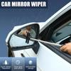 Car Side Mirror Portable Rainy Glass Window Cleaning Tool Wiper Telescopic Handle Squeegee Telescopic Rearview Mirror Squeegee