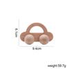 Walnut Wood Mini Colorful Car, Children Early Education Educational Wooden Building Block Toy, Infant Toddler Push Cart