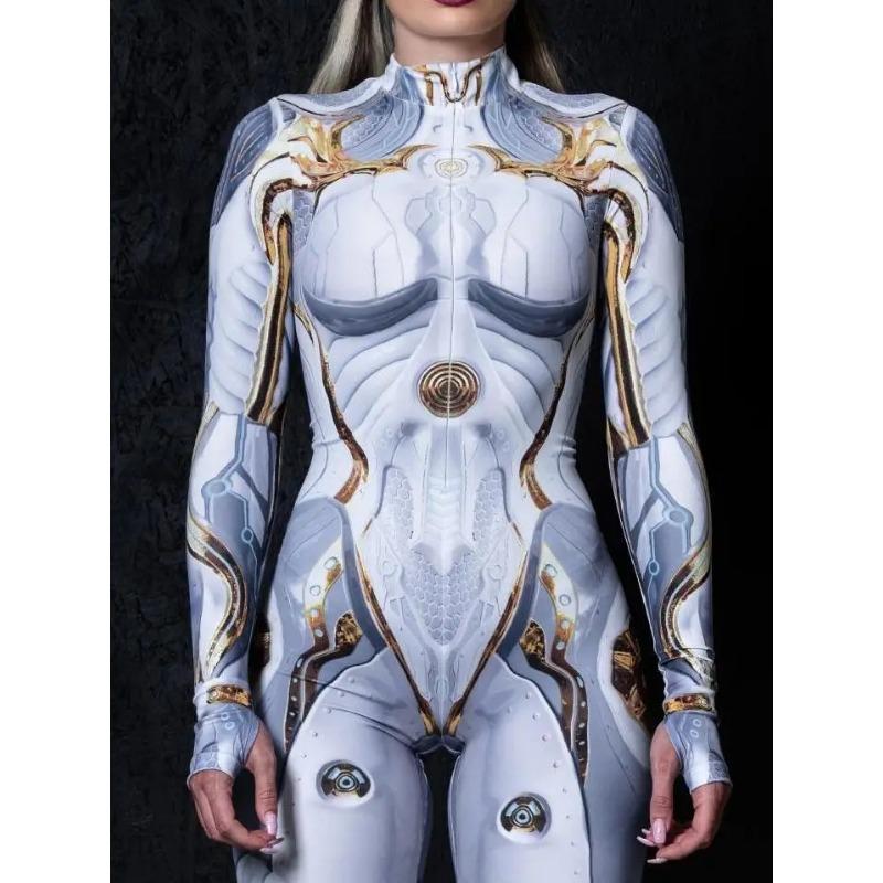 

3D цифровая печать сценические костюмы для взрослых Хэллоуин мероприятия карнавал тематическая вечеринка косплей костюм ролевые игры комбинезон Adult XXXXL