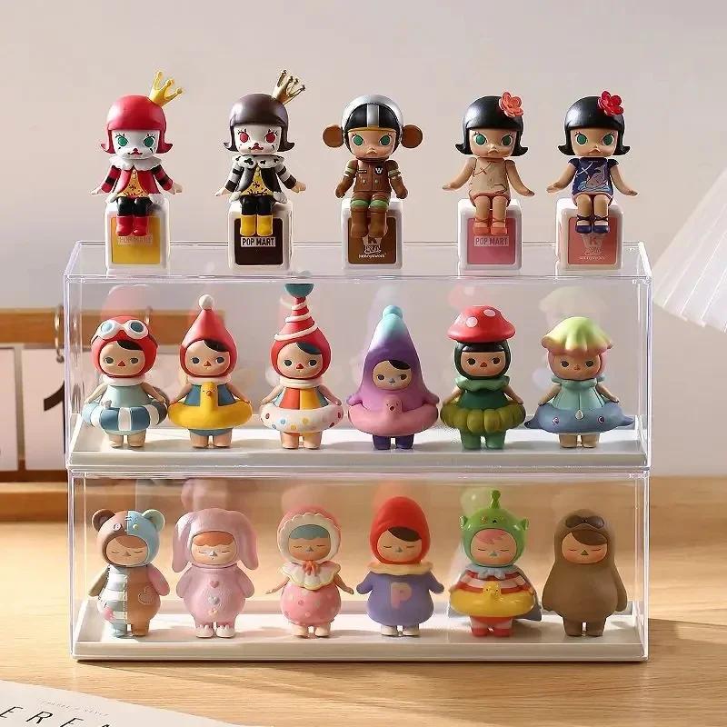 1PC Acrylic Action Figures Storage Box Bind Box Doll Display Rack Stacktable Large Transparent Doll Showing Cabinet