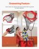 VEVOR Volleyball Setter Training Equipment, Angle and Height Adjustable Volleyball Trainer, Portable Practice Net with Steel Base, Carrying Bag