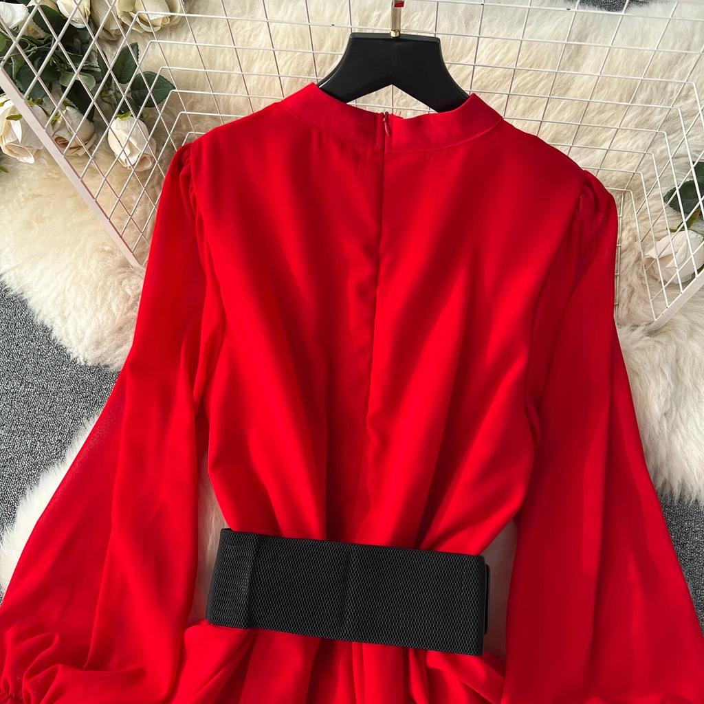 Podzimní krajka Vintage pohádkové šaty Dámské Patchwork Elegantní Party Midi Šaty Dámská mašle Korejská móda One Piece Sweet Dress 2024