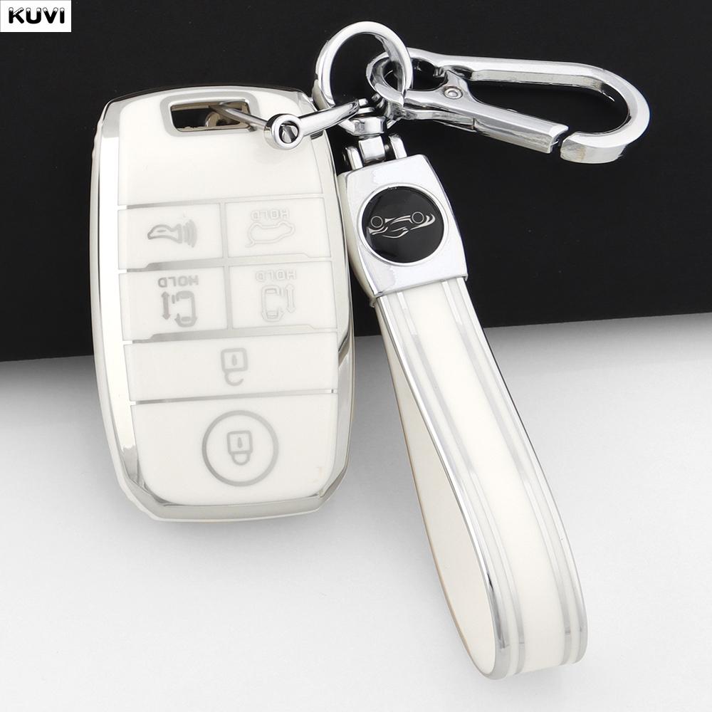 6 Buttons New Tpu Car Key Case Cover Fob For Kia New Sedona Grand Carnival Snugly Sorento L580 Kia Doule Carnival Accessories