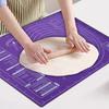 Non-Stick Silicone Pad Baking Sheet Cupcake Dessert Mat Baking Mat with Scale Pastry Boards Cookie Decorating Tools - 45x60cm