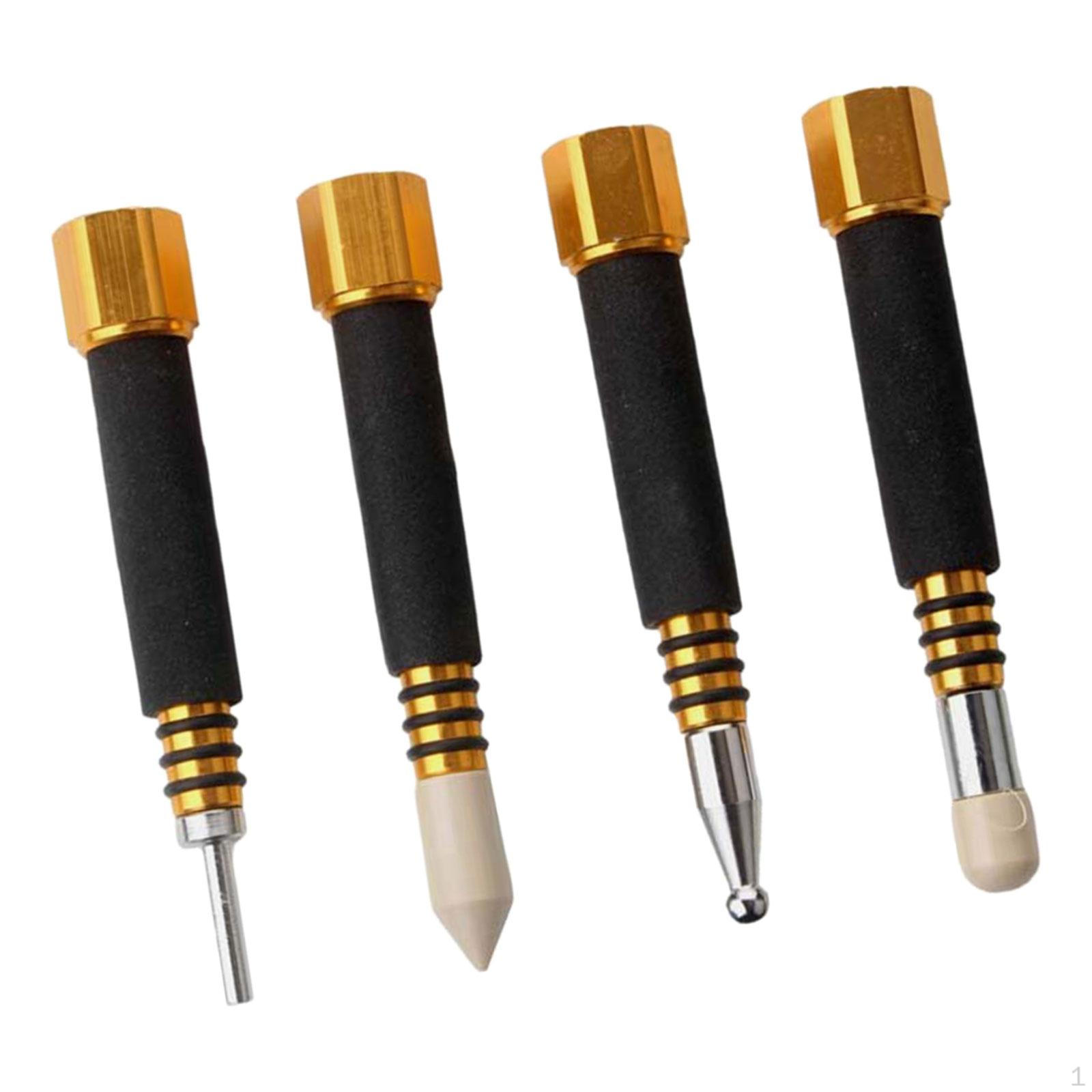 

4x Auto Body Dent Tap Down Pen Set Paintless Damage Fix Accessories DIY Removable Portable Hand Tool