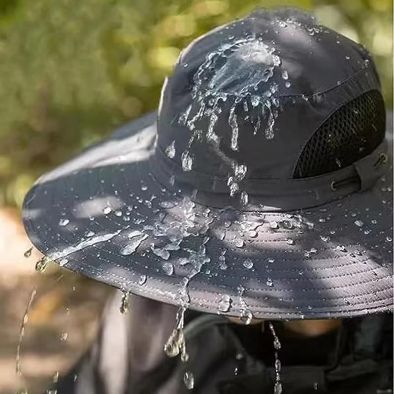 For Outdoor Camping Fishing Hiking Sunscreen Fisherman Hat Solar Fan Cap Portable Solar Charging Cap with Fan