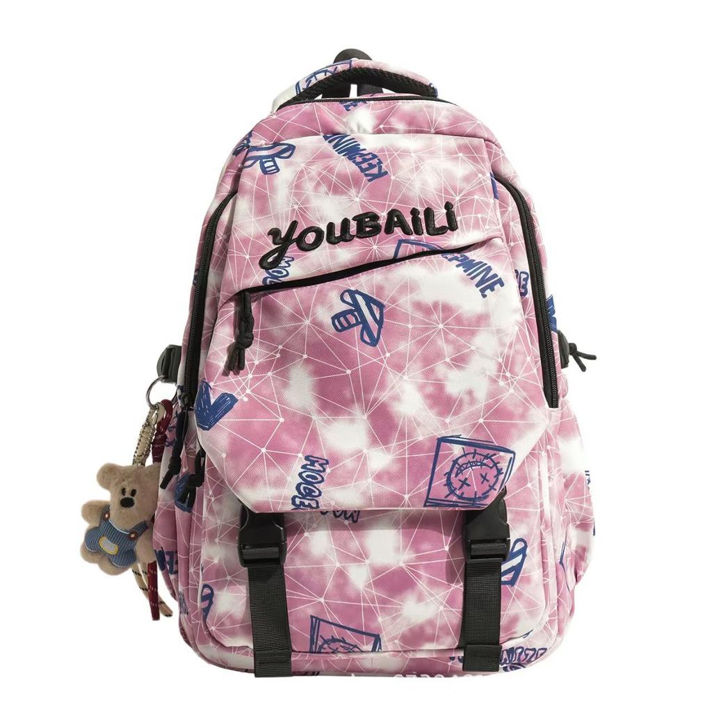 Zaino per la scuola tendenza coreana zaino graffiti personalizzati zaino per studente di scuola media zaino leggero da viaggio zaino di grande capacità