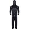 Unisex PVC Sauna oblek Dlouhý rukáv Zip S kapucí Stahovací šňůrka Bunda Vrchní díly Kalhoty Cvičení Trénink