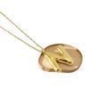 European and American titanium steel non-fading gold English letter necklace stainless steel bubble hip-hop letter pendant collarbone chain