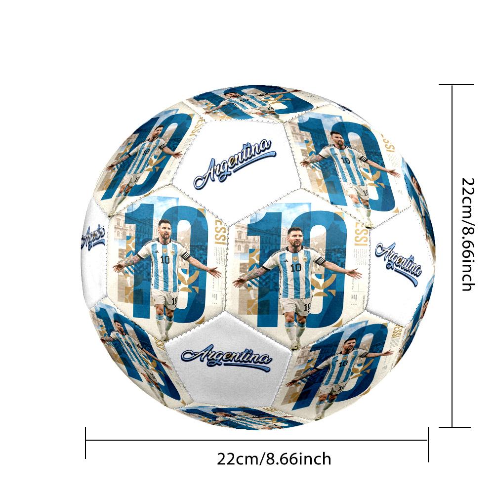 Messi 10 Number Leo Messi Soccer Legend Soccer Ball Size 5 Football Machinestitched Indooroutdoor Universal Football Perfect Gift For Sports Enthusias