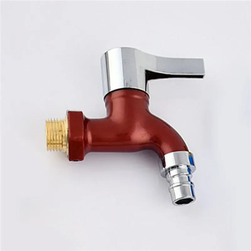 Garden Balcony Water Tap Male Thread Wall Mount Washing Machine Faucet Plastic Water Hose Quick Connector