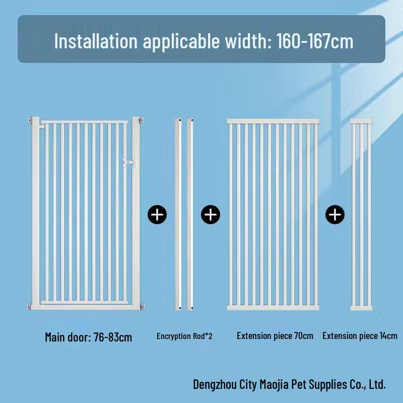 Large No-Drill Pet Gate: Dog Isolation, Cat Guardrail, and Anti-Cat Barrier