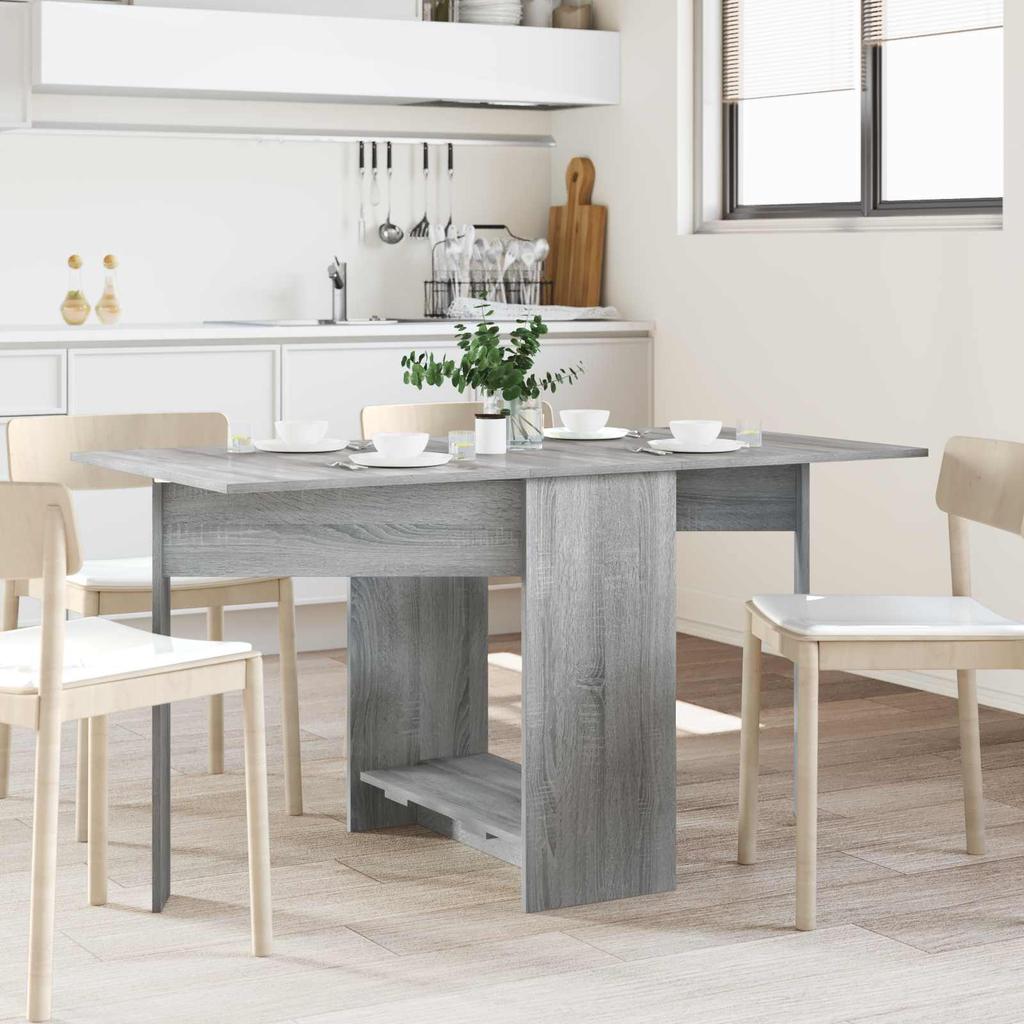 Dining Table 138 x 70 x 73.5 cm Engineered Wood Sonoma Grey