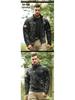 Hanye Men's Tactical Fleece Windbreaker with Stand-Up Collar for City Commuting