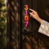 3D Raised Door Number Plaque Waterproof Address Number Sign House Number Stickers  Hotel