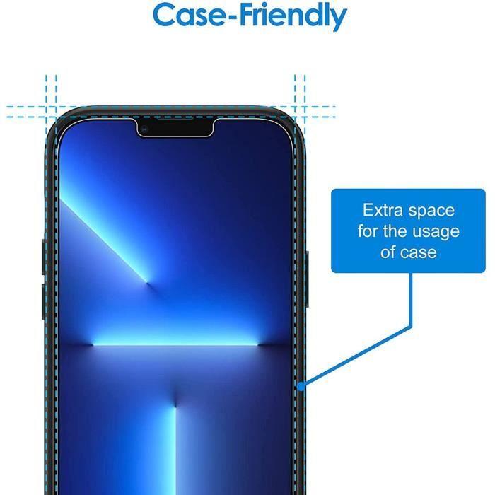 Anti-Spionage Panzerglas - E.F.CONNECTION - für iPhone 13 Pro Max - Härte 9H - Ultradünn