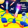Pedal-Operated Luminous Rocket Launch Toy for Kids