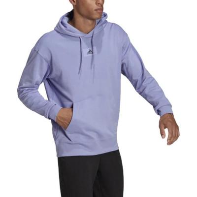 Sweatshirts Men's Light Blue Purple Hooded Moderate Regular HE4360