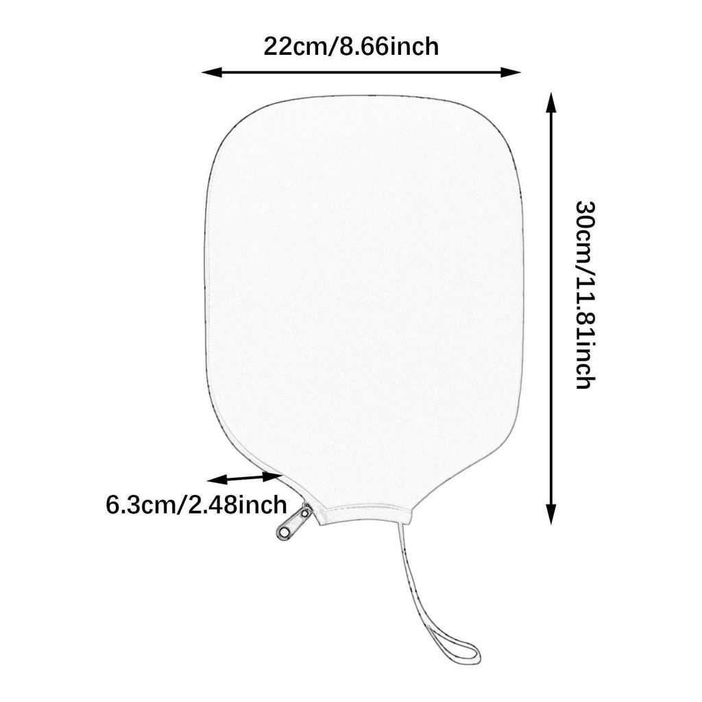 Pickleball Paddle Cover Protect Your Paddle Universal Dustproof Portable Storage Pouch Shockproof Racket Protection for Playing
