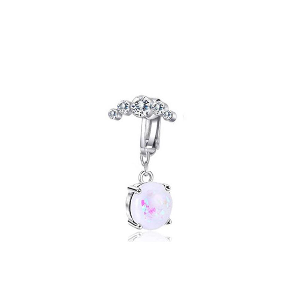 Faux Fake Belly Rings Anti-allergy Belly Button Ring Fashion Fake Piercing Navel Ring  Body