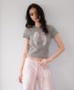 ROSEFRANTZ Angel Wing Lettering T-Shirt [Gray]