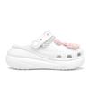 Crocs Crush Clog Qingshan Pearl Camellia Simple and Versatile Puff Fashion Trend Casual Hole Shoes Women's White
