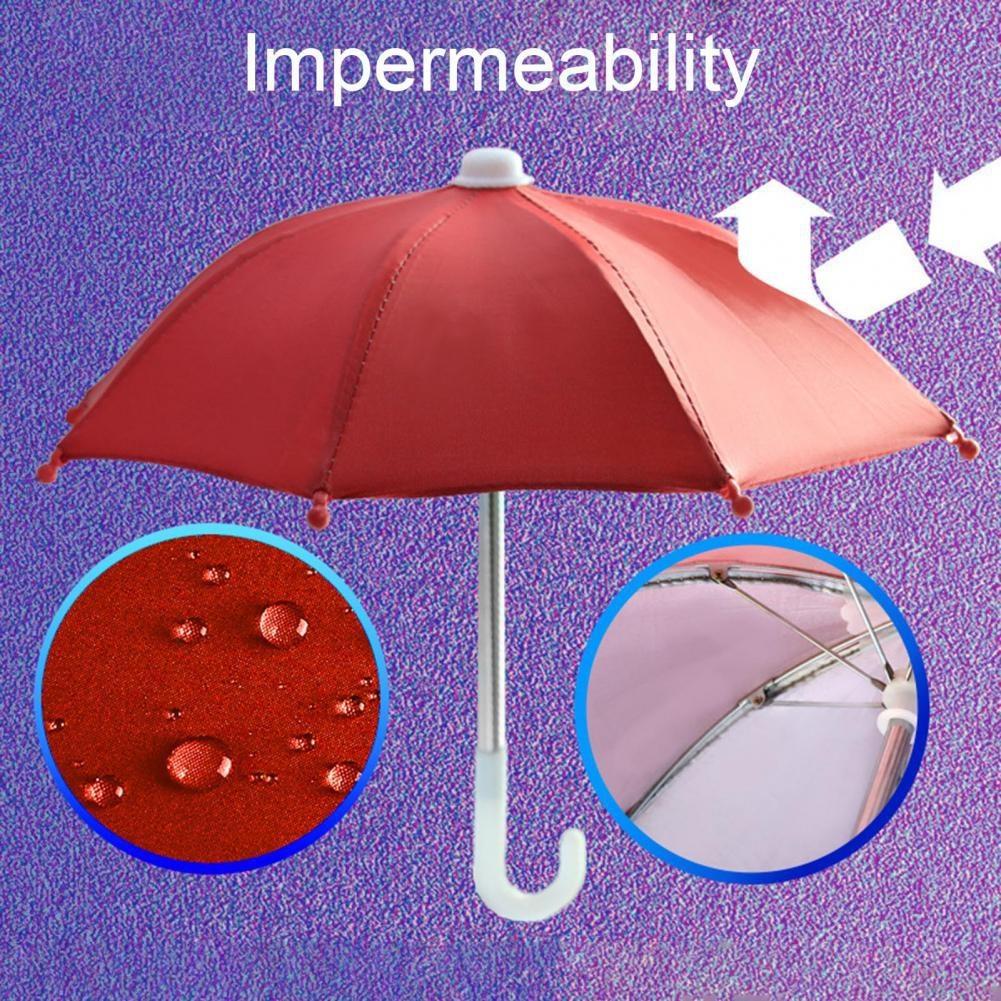 1 Satz Handyhalter Lokomotive Regenschirm Wasserdicht Tragbar Mini Sonnenschirm Legierung Sonnenschutz Fahrrad Regenschirm