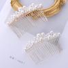 1 PC Women Jewelry Haircomb Handmade Hairwear Pearl Hairpin Bride Barrette Bridal Headpiece