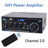 50W 2.0 Channel HiFi Power Amplifiers with Bluetooth-compatible 5.0, USB Playback and Inputs for Home Theater