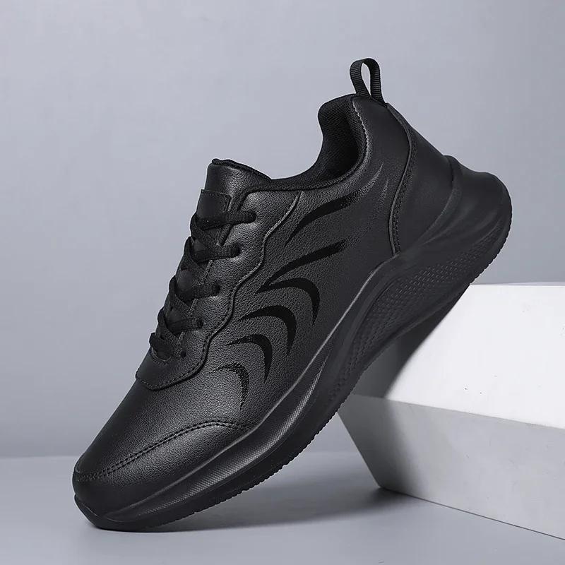 

2025 Men s Casual Breathable Sports Walking Shoes Comfortable Outdoor Simple Design Sneakers for Active Lifestyle 39 чёрный