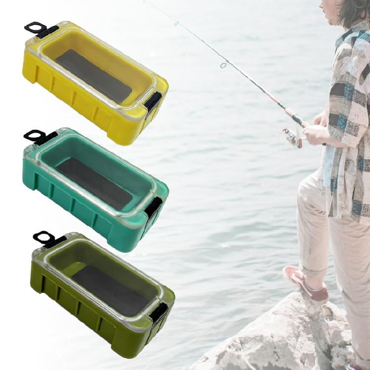 Small Tackle Box Fishing Accessory Container with Magnetic Function Strips Seal Fishing Hook Storage Case