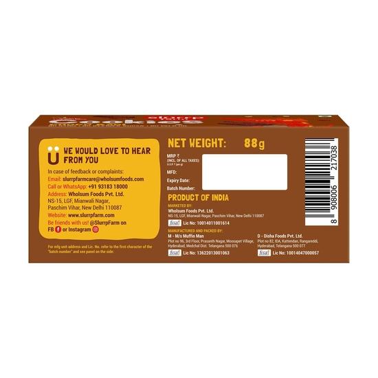 Slurrp Farm No Maida No Refined Sugar Choco Ragi Kekse | Gesunde Kekse Keks Hergestellt mit Vollkorn | 80g