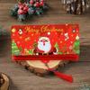 New Santa Claus Christmas Cash Gift Envelope Christmas Tree with 10 Slots Folding Banknote Card Christmas Red Envelope