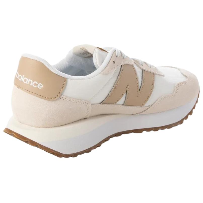New Balance Nb 237 Leather Versatile Comfortable Low-Top Lifestyle Casual Shoes Women sneaker Beige WS237HTB