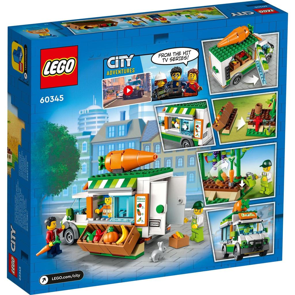 LEGO Samochód City Wagon Wiek 60345, Zabawka, Klocki, Prezent, Samochód, Pojazd, Pojazd, Chłopcy, Dziewczynki, 5+