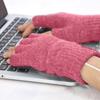 USB Heated Gloves USB Rechargeable Heating Mittens Winter Washable Half Hand Warmers Electric Thermal Gloves For Cold Weather