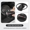 Vdcp6 Real Carbon Fiber Gas Fuel Tank Cover Oil Filler Dustproof Cap For Toyota GR GAZOO RACING Prado Yaris Hilux Corolla Prius Avensi