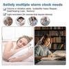 Sveglia Rumorosa per Dormitori Profondi Adulti, Sveglia Doppia con Vibratore da Letto, per Camere da Letto, Grande 6,5 Pollici - JA