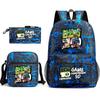 New Hacker Junior Starry Sky School Bag Three-piece Set 10 Heat Transfer Personalized Backpack Leisure Bag