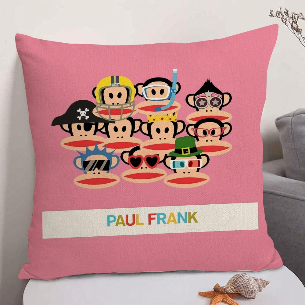 Classic Trend PPaul FFrank Cushion Cover Natural Linen Organic Fabric DoubleSided Printing Sofa Home Decor Gift Pillow Case