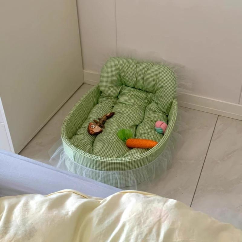 Cat Pet Nest Made Of Cloth Four Seasons Universal Cozy Sleep Spot For Mini And Medium Cats