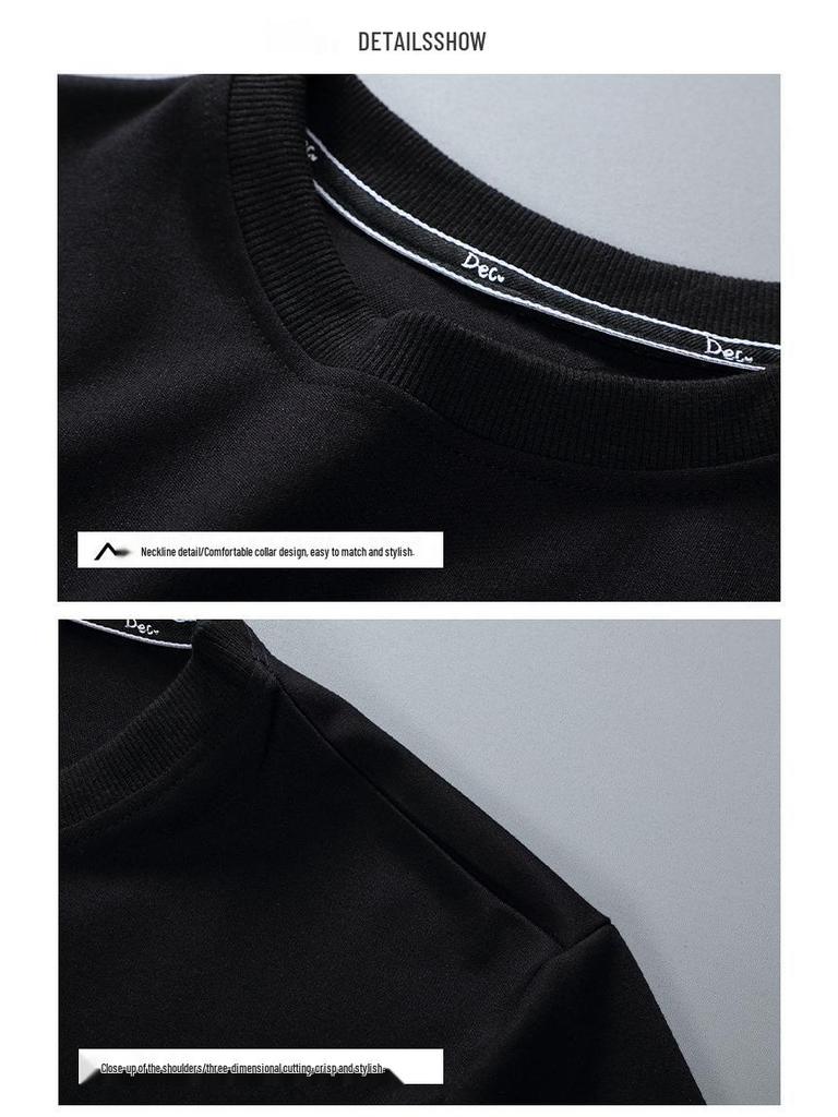 Plus Size Round Neck Hoodie for Spring/Autumn - Trendy Design for Men (Fits Up to 300 Jin)
