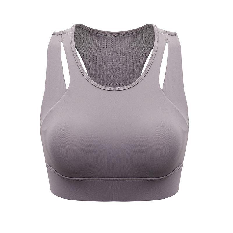 Women's Shockproof Sports Bra: Stylish, Gathered, Vest-Style for Running & Yoga