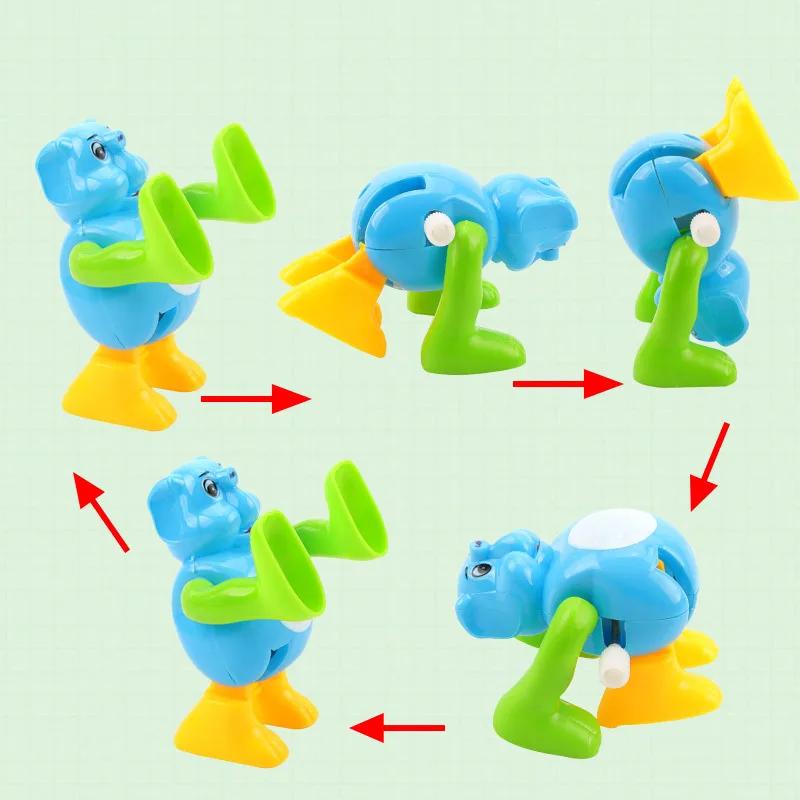 لعبة ميكانيكية جديدة للأطفال كرتون لف إبداعي دوار قلاب حيوان لغز حيوان صغير هدية طفل