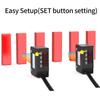 GTRIC Color Sensor Photoelectric Switch RGB Mark Recognition Deviation Correction 12-24V DC NPN PNP Differentiation Positioning
